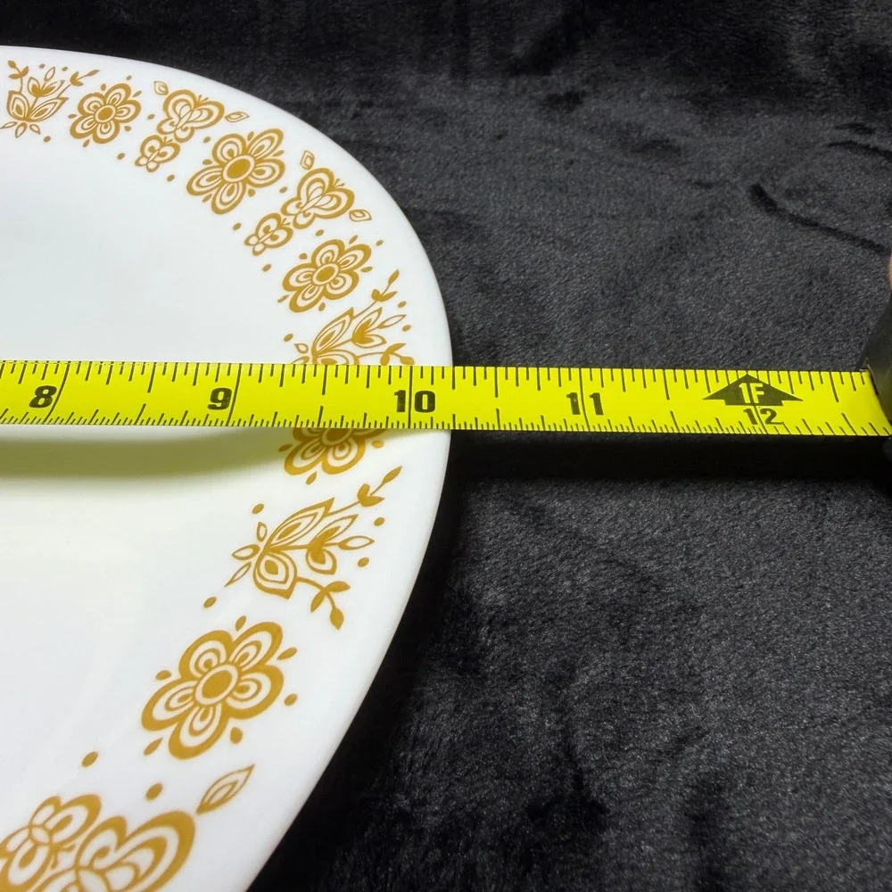 Vintage Corelle Butterfly Gold 10.25 Dinner Plate Corning USA Vitrelle‎ MCM 70s